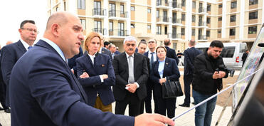 Azərbaycan və Belarusun Baş nazirlərinin müavinləri Ağdamda tikinti işləri ilə tanış olublar