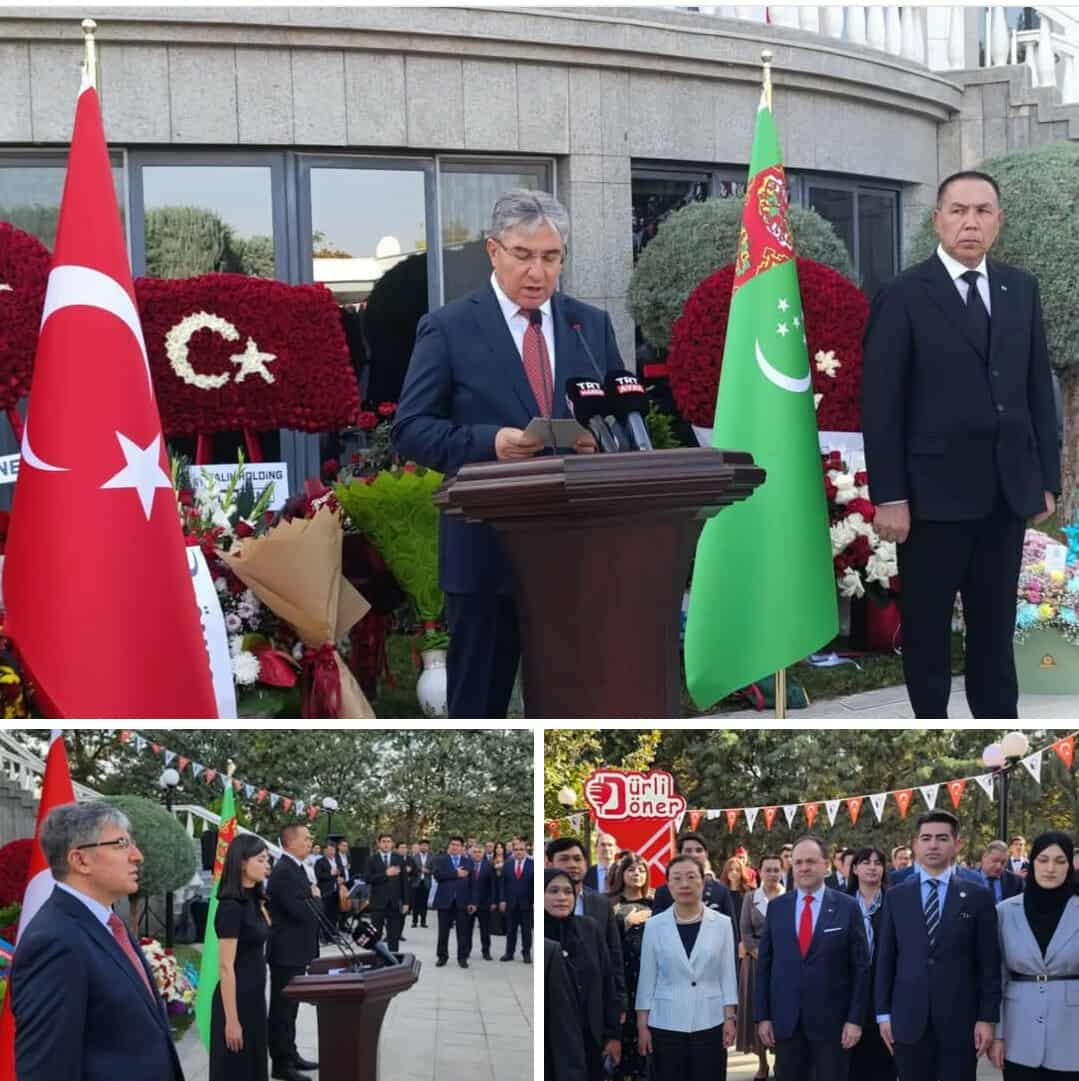 Aşqabadda Türkiyə Cümhuriyyətinin 102-ci ildönümü qeyd edilib