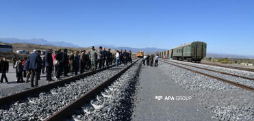 Əcnəbi diplomatlar Zəngəzur dəhlizinin tərkib hissəsi olan Həkəri dəmiryolu stansiyasında olub  - FOTO