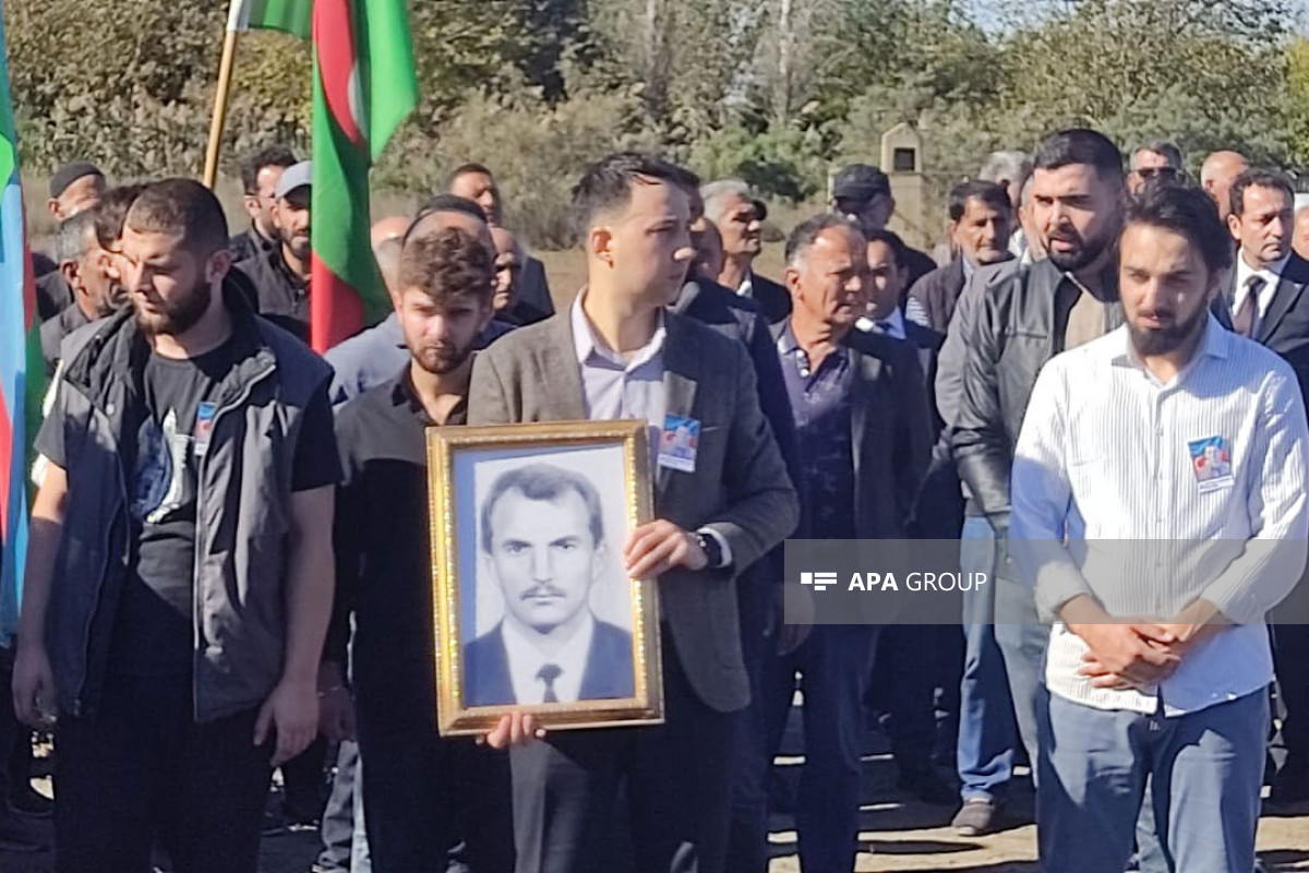 İtkin düşən hərbçi Teymur Allahverdiyevin nəşinin qalıqları Neftçalada dəfn olunub - FOTO
