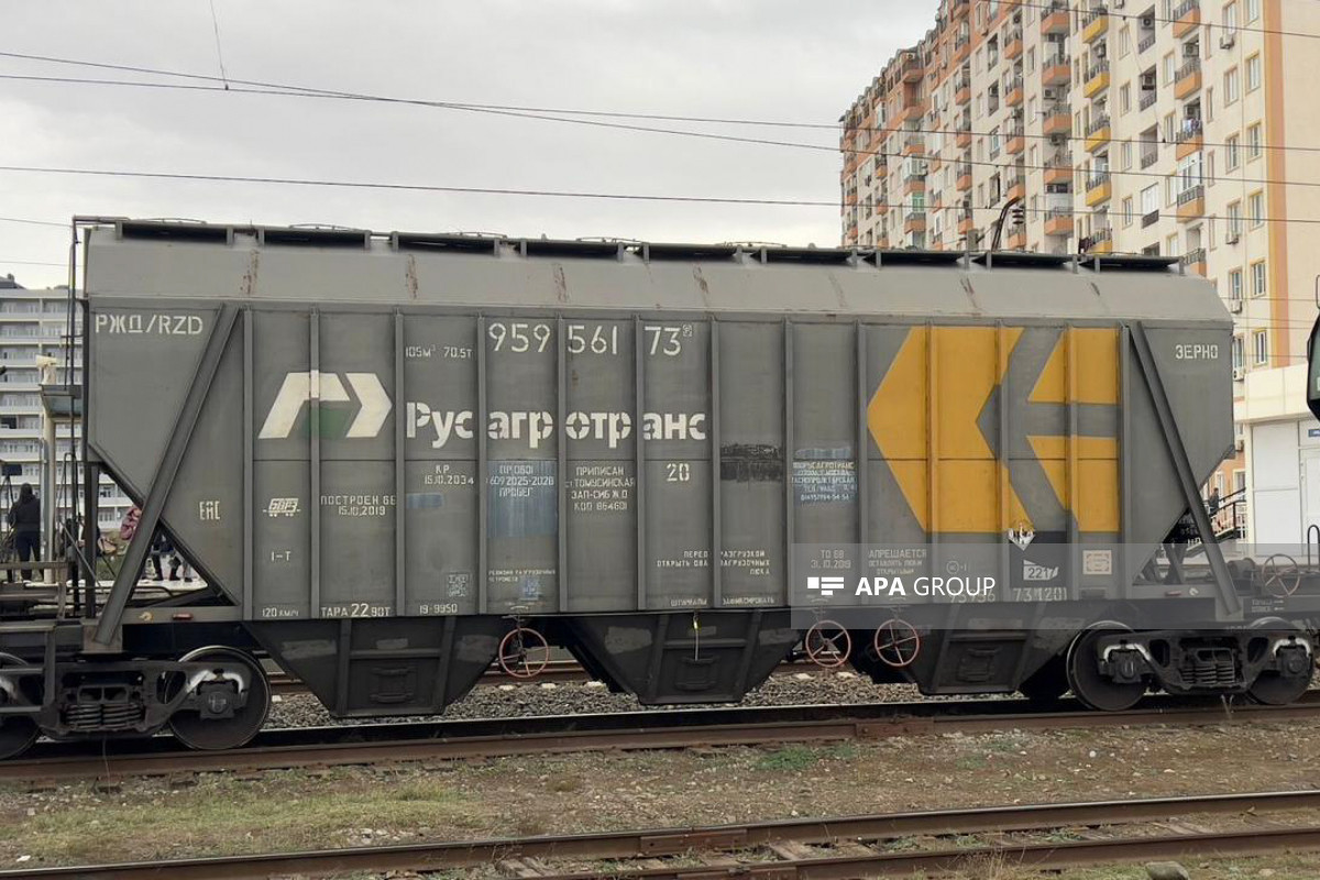 Buğda yüklü qatar Azərbaycan ərazisindən tranzit keçməklə Ermənistana gedib - FOTO