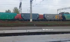 Ermənistan üçün Rusiya taxılı ilə yüklənmiş qatar Azərbaycandan Gürcüstana yola salınır - FOTO