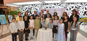 Şəhid övladlarının çəkdiyi rəsmlər əsasında poçt markaları təqdim olunub