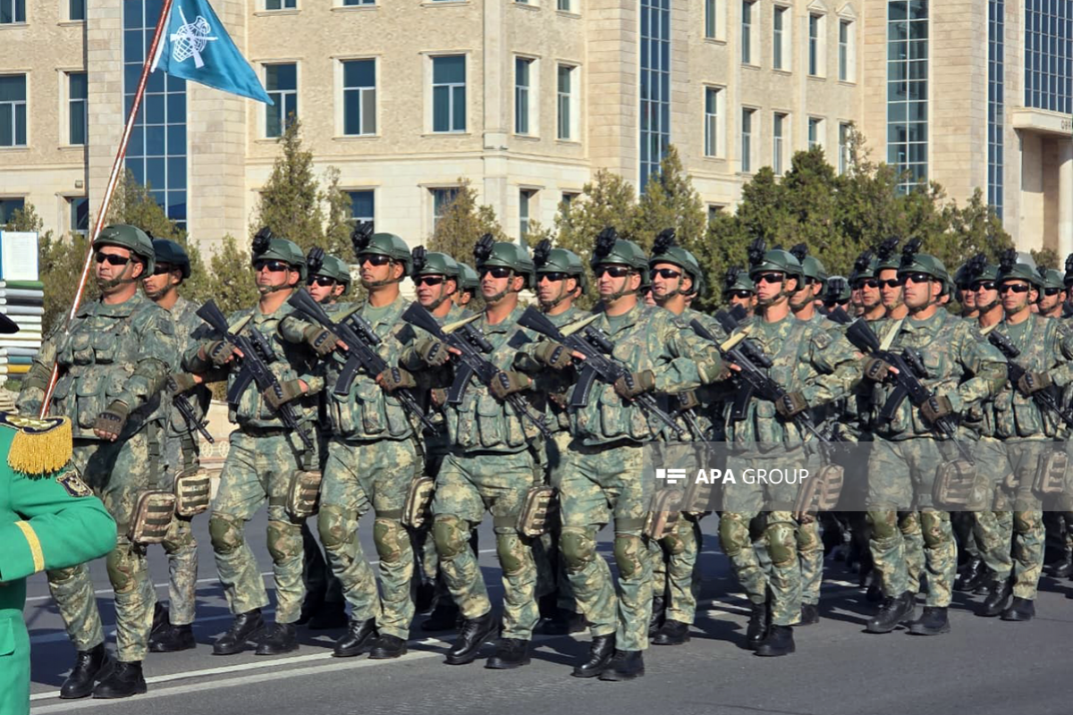 Naxçıvanda hərbi yürüş keçirilir - FOTO