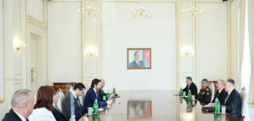 Prezident İlham Əliyev Slovakiya müdafiə nazirini qəbul edib