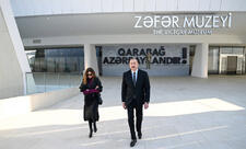 Prezident və birinci xanım Bakıda Zəfər muzeyinin açılışında iştirak ediblər  - FOTO