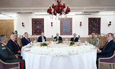 Azərbaycan, Türkiyə və Pakistan liderləri birgə nahar ediblər