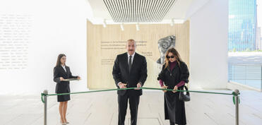 Prezident və birinci xanım Bakıda Zəfər muzeyinin açılışında iştirak ediblər  - FOTO