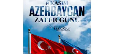Ərdoğan Azərbaycan xalqını Zəfər Günü münasibətilə təbrik edib