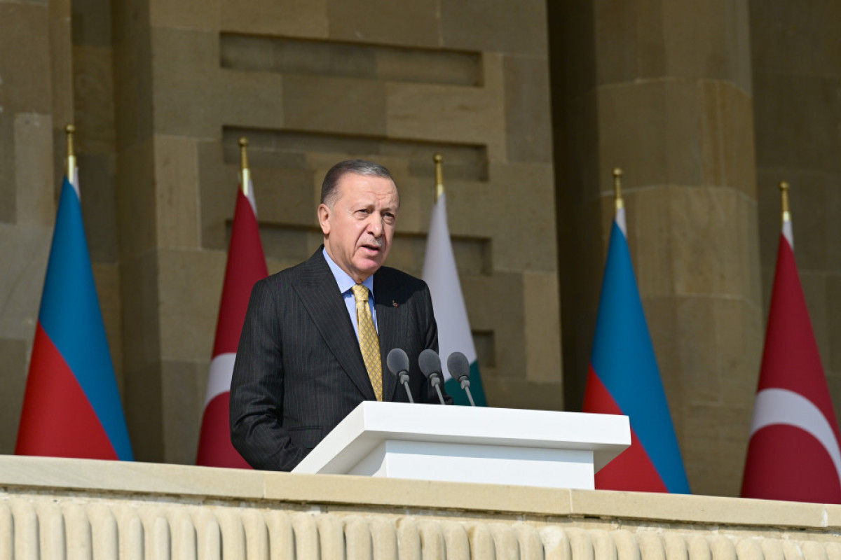 Ərdoğan: Qarabağda qazanılan Zəfər Türk dünyasının tarixinə qızıl hərflərlə yazılıb