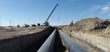 Zığ-Hövsan kanalizasiya kollektoru tikilir - VİDEO