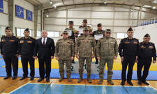 Mülki müdafiə qoşunlarında güləş üzrə birincilik keçirilib