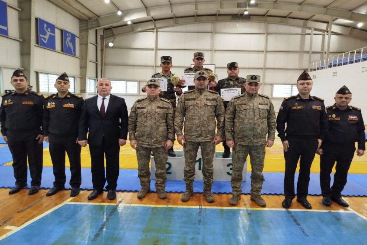 Mülki müdafiə qoşunlarında güləş üzrə birincilik keçirilib