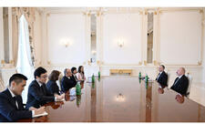 Prezident İlham Əliyev Asiya İnkişaf Bankının nümayəndə heyətini qəbul edib