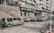 Kiyevə raket hücumu zamanı Azərbaycanın Ukraynadakı səfirliyinə ciddi ziyan dəyib - FOTO