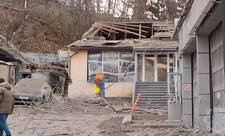 Kiyevə raket hücumu zamanı Azərbaycanın Ukraynadakı səfirliyinə ciddi ziyan dəyib - FOTO