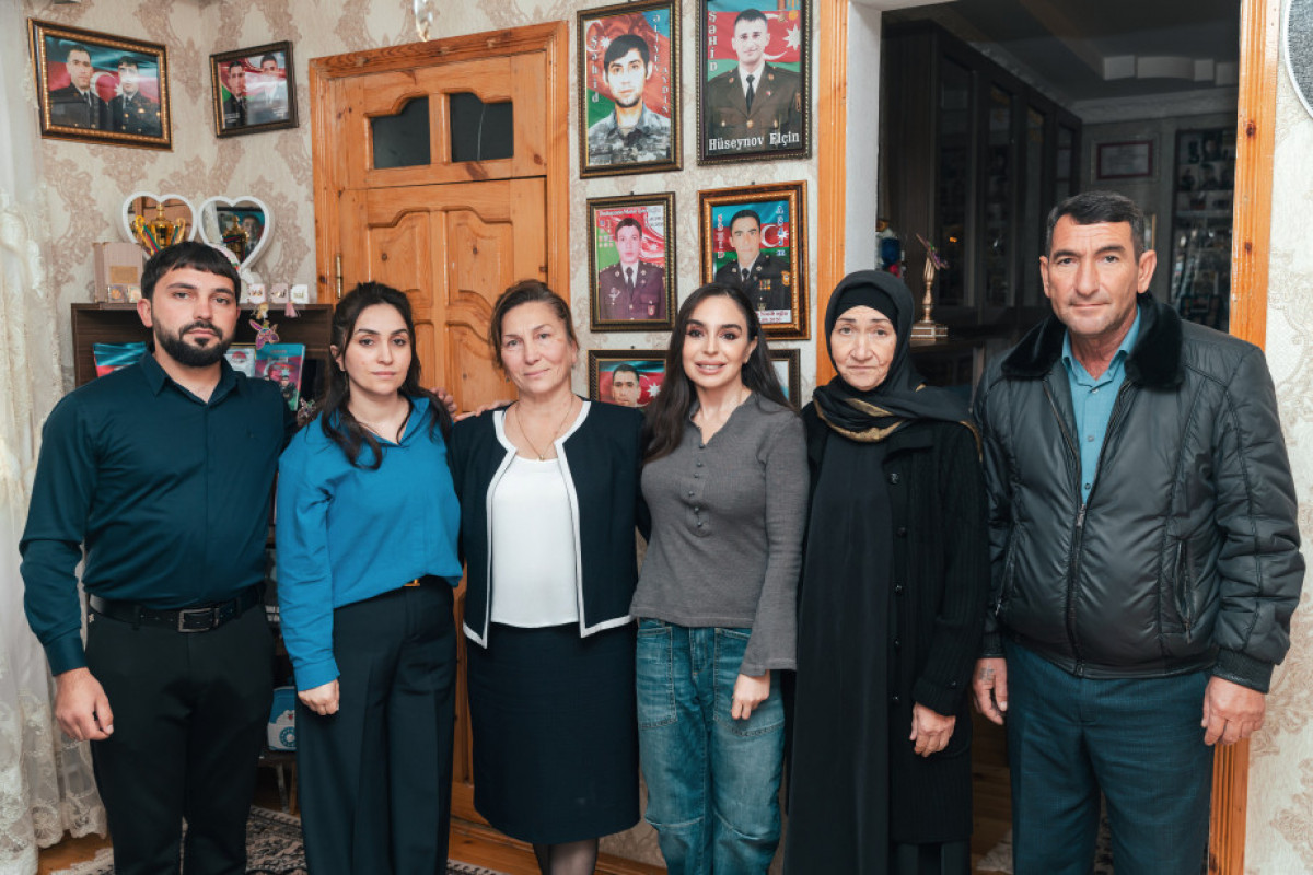 Leyla Əliyeva Mingəçevirdə şəhid ailəsini ziyarət edib, bir sıra sosial müəssisələrlə tanış olub