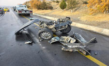 Naxçıvanda minik avtomobilləri toqquşub, 2 nəfər xəsarət alıb - FOTO - VİDEO