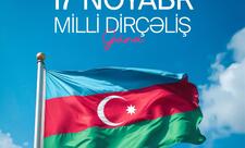 Prezident İlham Əliyev 17 Noyabr - Milli Dirçəliş Günü münasibəti ilə paylaşım edib