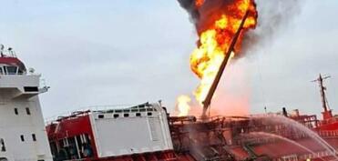 Türkiyəyə məxsus tanker Odessada dronla vurulub