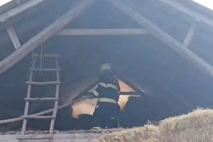 Qəbələdə yanğın olub - VİDEO