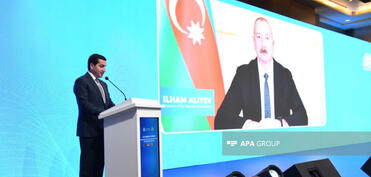 Prezident İlham Əliyevin D-8 Media Forumunun iştirakçılarına müraciəti oxunub