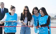 Leyla Əliyeva Qaradağda yeni parkın açılışında iştirak edib