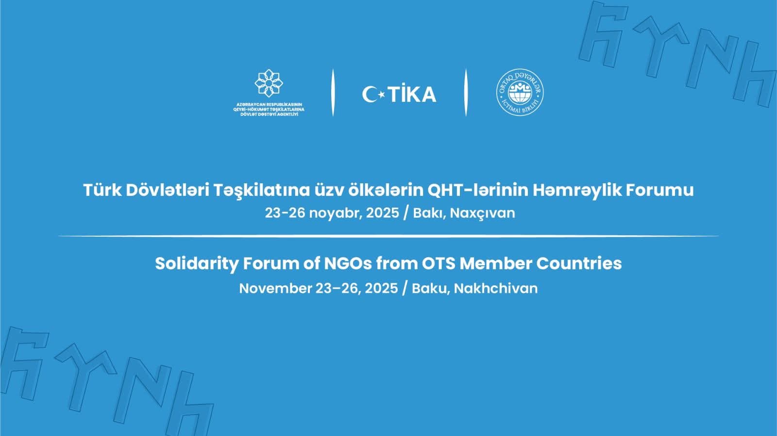 İlk dəfə TDT-yə üzv ölkələrin qeyri-hökumət təşkilatları toplanır