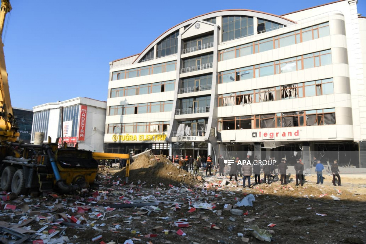 Nərimanovda obyektdə partlayış zamanı xəsarət alan 4 nəfər evə buraxılıb