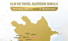 Elm və təhsil naziri Ağcabədidə vətəndaşları qəbul edəcək