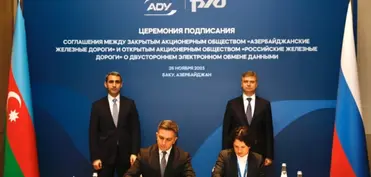 ADY və Rusiya Dəmir Yolları arasında saziş imzalanıb