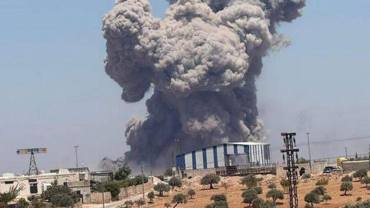 Suriyanın şimal-qərbindəki İdlib vilayətində güclü partlayış baş verib