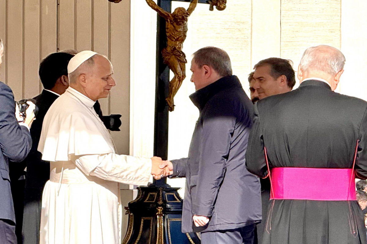 Ceyhun Bayramov Roma Papası ilə görüşüb