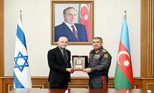 Zakir Həsənov İsrailin briqada generalını qəbul edib