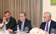 Ceyhun Bayramov Romada İtaliya rəsmiləri ilə şam yeməyinə qatılıb