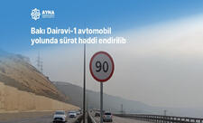 Bakı Dairəvi-1 avtomobil yolunda sürət həddi 100 km/saatdan 90 km/saata endirilib