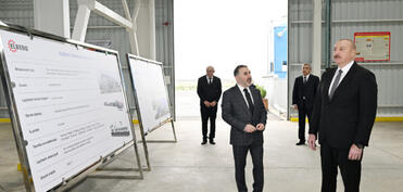 Prezident İlham Əliyev “AZWOOL” mineral daş yunu zavodunun açılışında iştirak edib