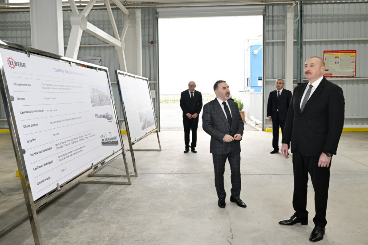 Prezident İlham Əliyev “AZWOOL” mineral daş yunu zavodunun açılışında iştirak edib