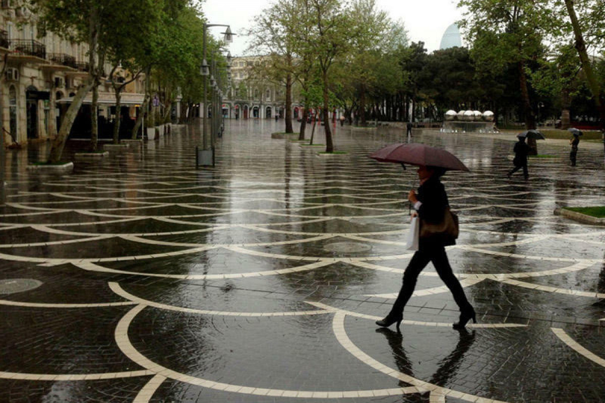 Sabah Bakıda yağış yağacaq, külək əsəcək - PROQNOZ