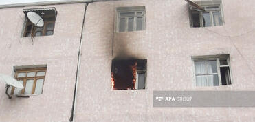 Sumqayıtda yataqxanada yanğın olub