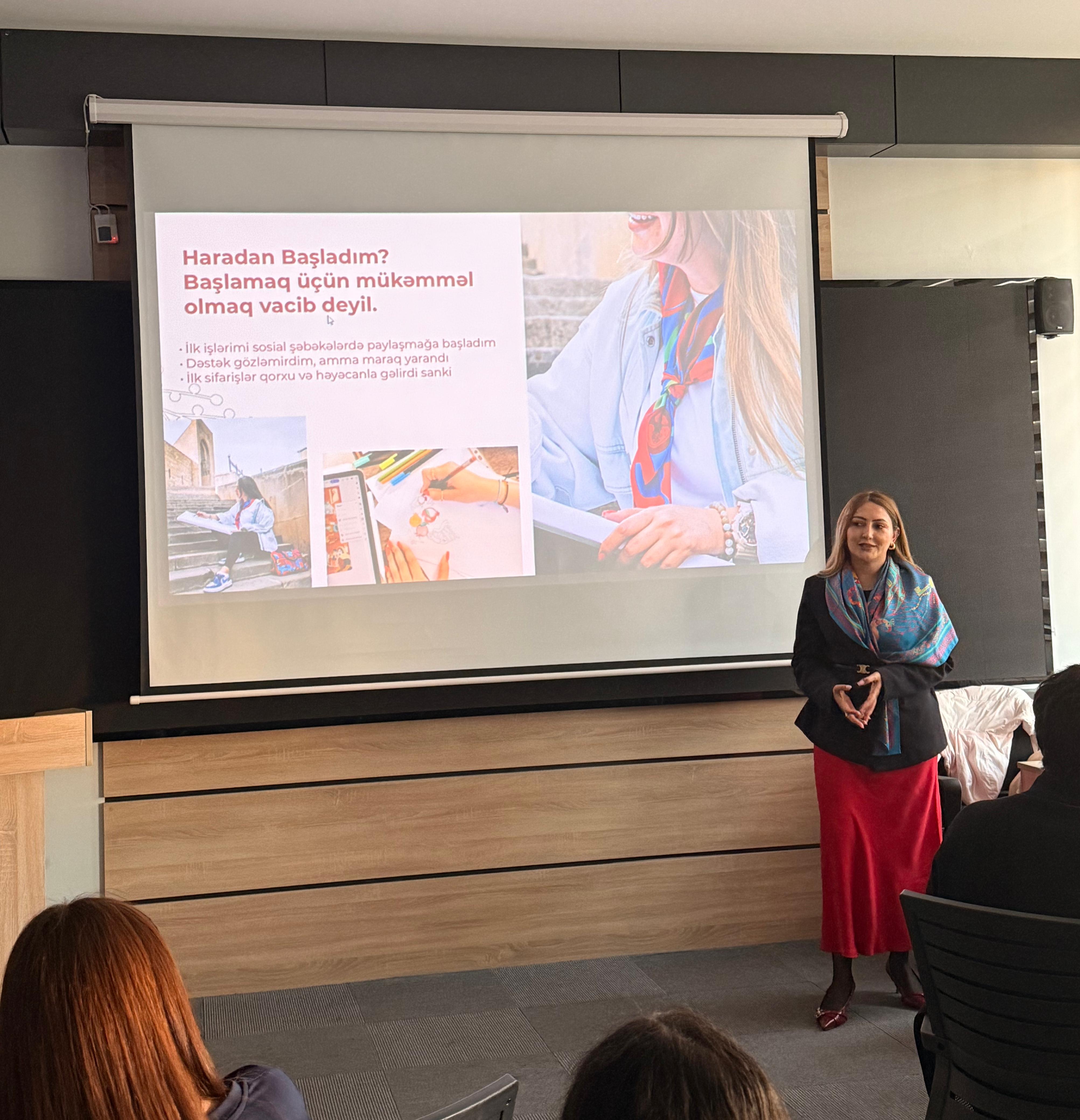 BDU-da təlim: “Yaradıcılığımı biznesə necə çevirim?”