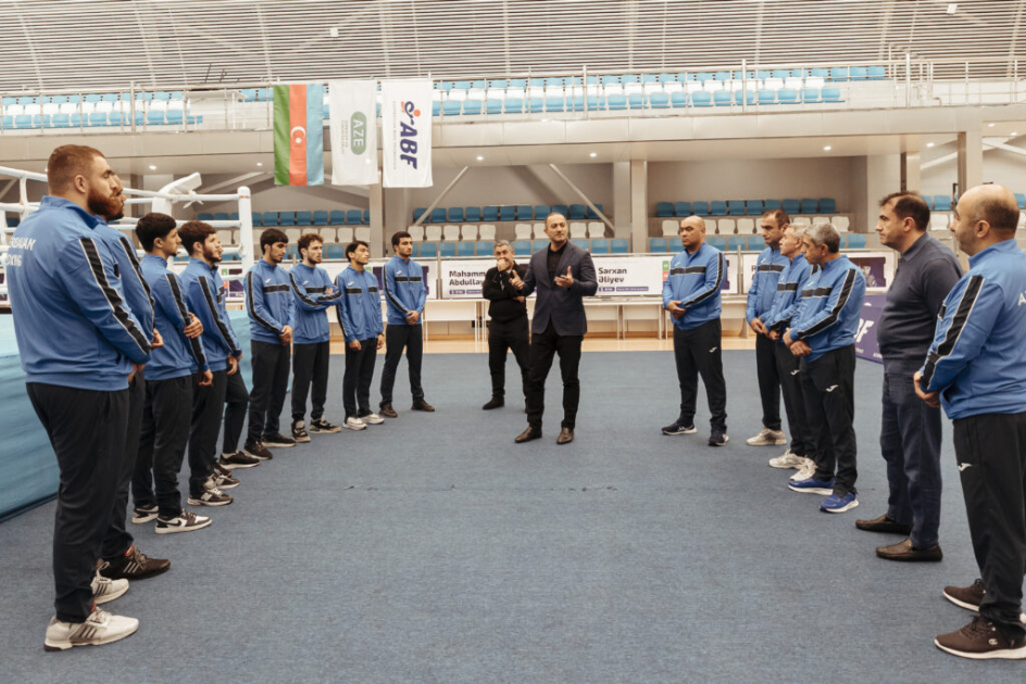 Dünya çempionatında iştirak edəcək Azərbaycanın boks millisi ilə görüş olub