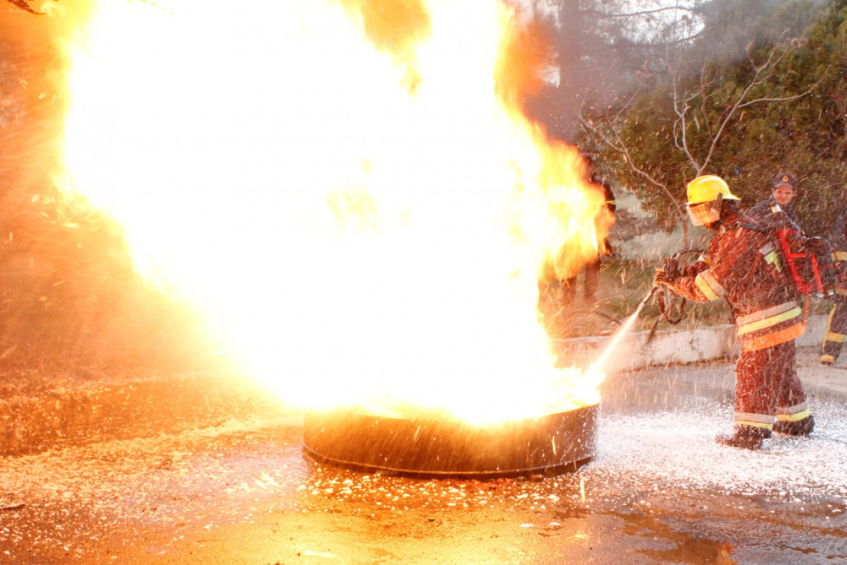 FHN-in Dövlət Yanğından Mühafizə Xidmətində müsabiqə keçirilib -FOTO