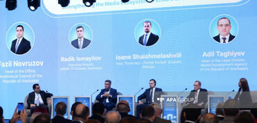 Azərbaycan–Gürcüstan Media Forumunda panel sessiya keçirilib