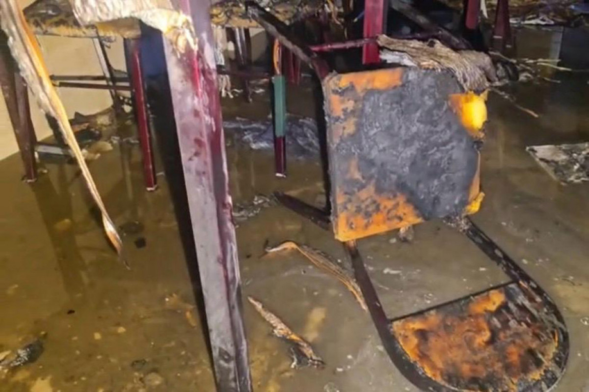 Bakıda kafedə partlayış olub, 3 nəfər xəsarət alıb - VİDEO