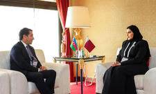 Hikmət Hacıyev Qətərin dövlət naziri ilə görüşüb