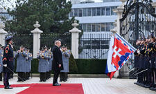 Prezident İlham Əliyevin Bratislavada rəsmi qarşılanma mərasimi olub