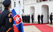 Prezident İlham Əliyevin Bratislavada rəsmi qarşılanma mərasimi olub