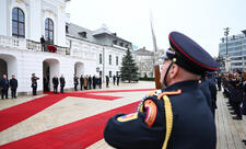 Prezident İlham Əliyevin Bratislavada rəsmi qarşılanma mərasimi olub