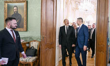 Bratislavada Azərbaycan və Slovakiya prezidentlərinin geniş tərkibdə görüşü olub